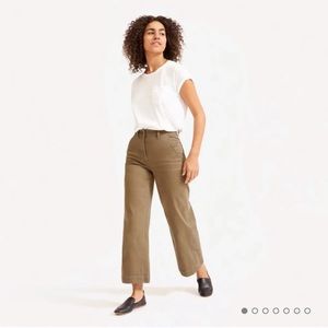 Everlane - Wide Leg Crop Pant | 12 Regular | Ochre